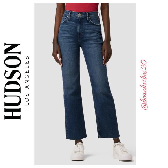 HUDSON JEANS Remi High-Rise Straight Ankle Jean Deep Dive NWT - Picture 2 of 16